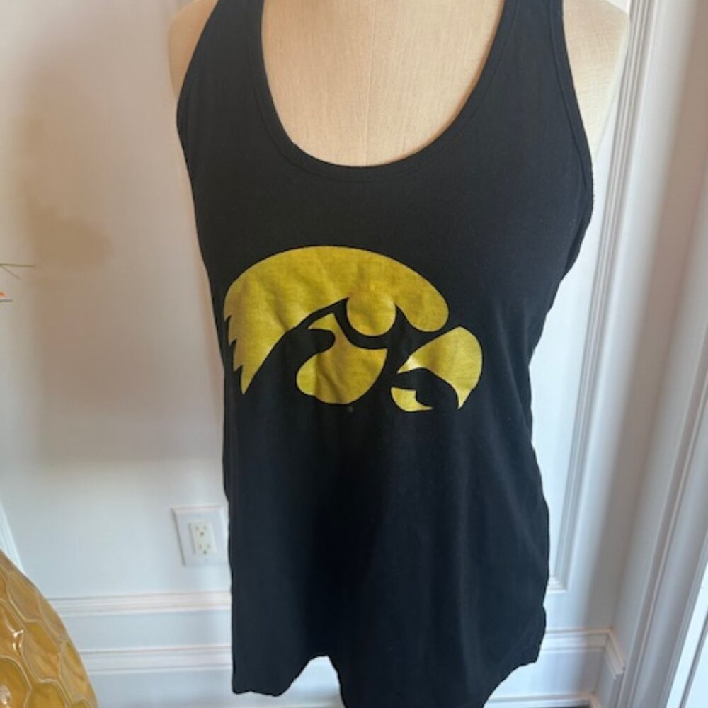 Iowa Hawkeyes Black Racerback Tank - Picture 3 of 9
